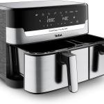 TEFAL Dual Easy Fry & Grill Air Fryer - 2700W, Black, Model EY905D40