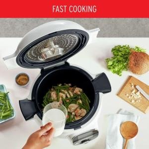 MOULINEX Cookeo+ Smart Electric Pressure Cooker, 6L – 100 Recipes, White – CE851127-E