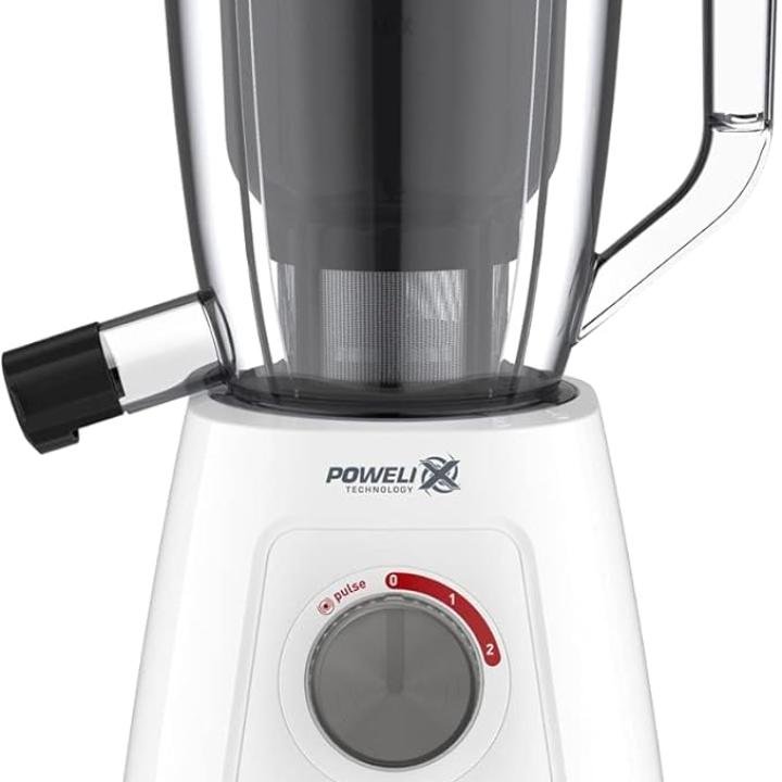 MOULINEX Blendforce 2-in-1 Blender with Juicer Jar, 600W, 2L Blender + 1L Juicer, White – LM42Q127