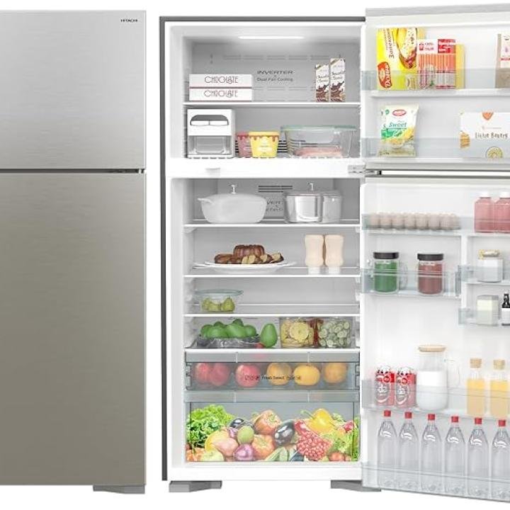 Hitachi RV760 Refrigerator – Super Cooling, Energy Saving, Modern Design