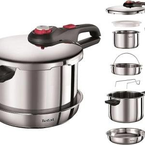 TEFAL PC SLIDE SS 57 SECURE 5 NEO 6L SET PC + BIENVENUE KITCHEN SPOON (2744512)SBC-P2530757P1-NEP