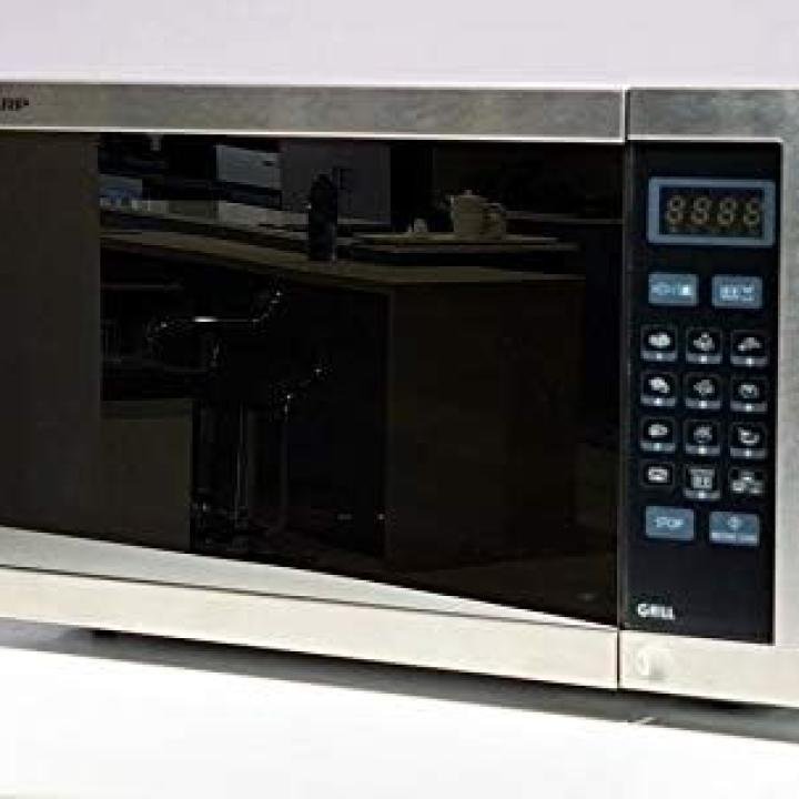 Sharp 34L Digital Microwave with Grill, 1000W, Silver – R-770AR-ST