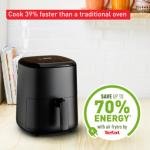 TEFAL EASY FRY COMPACT, 1330 W - BLACK/PLASTIC, 3 L/4P, DIGITAL WITH 10 PRESETS, 50-60 HZSBT-EY145840-E