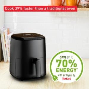 TEFAL EASY FRY COMPACT, 1330 W - BLACK/PLASTIC, 3 L/4P, DIGITAL WITH 10 PRESETS, 50-60 HZSBT-EY145840-E