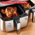 TEFAL OLF DUAL EASY FRY & GRILL, 2700 W - BLACK & SSSBT-EY905D40-E