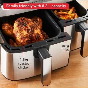 TEFAL OLF DUAL EASY FRY & GRILL, 2700 W - BLACK & SSSBT-EY905D40-E